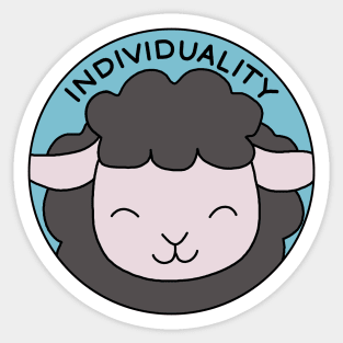 Black sheep - individuality Sticker